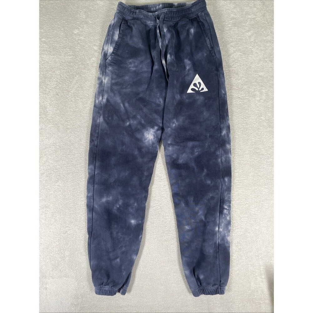 Wasted Collective Sweatpants Unisex Size Small Blue Tiedye